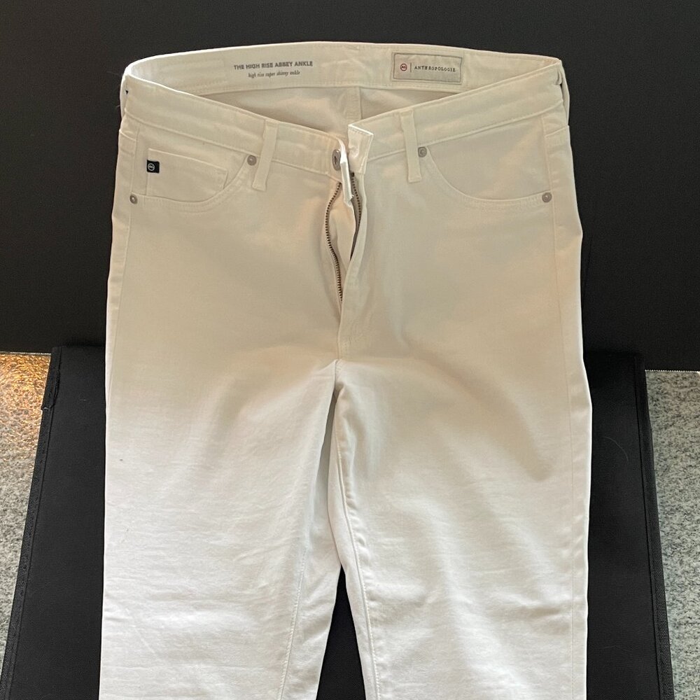 AG/Anthropology Abbey High Rise Skinny Ankle Jeans